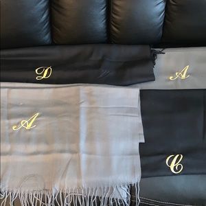 Letter scarfs